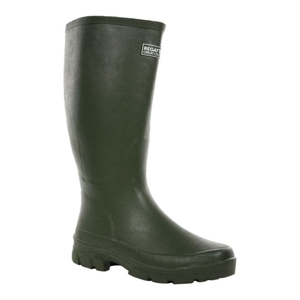 Regatta Great Outdoors Mens Mumford II Rubber Wellington Boots / Deep Green